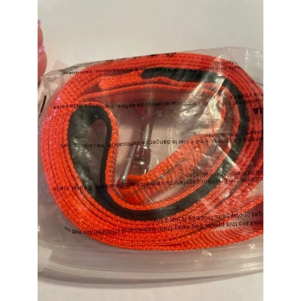 4ft Dog Leash 1” wide Bright Orange